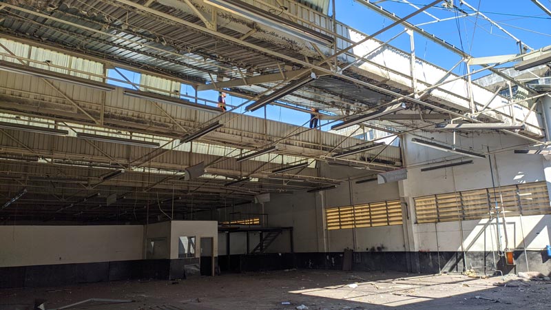 Demolição de fábrica em Osasco